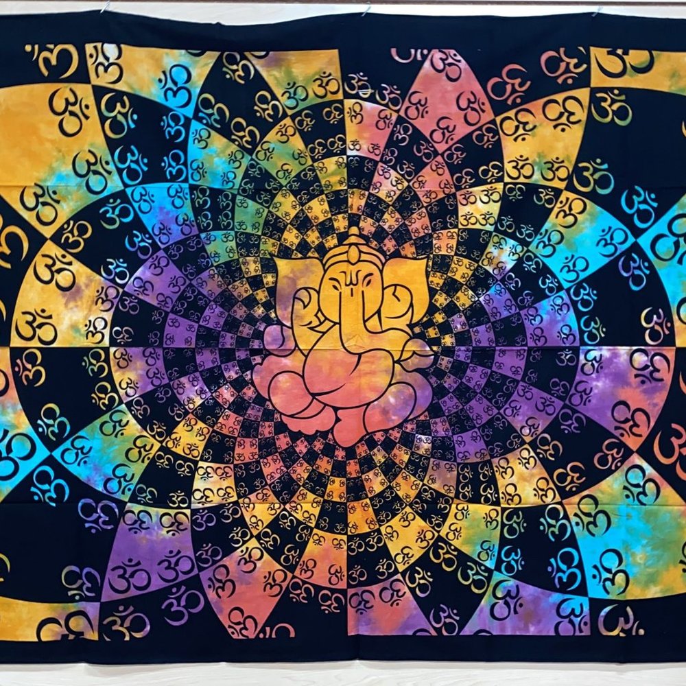 Geometric Ganesh Tapestry